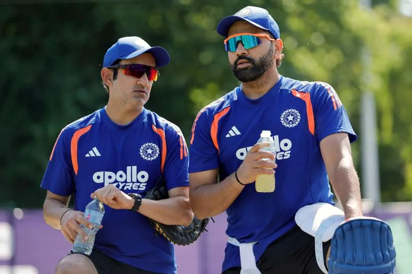 Rohit Sharma with Gautam Gambhir